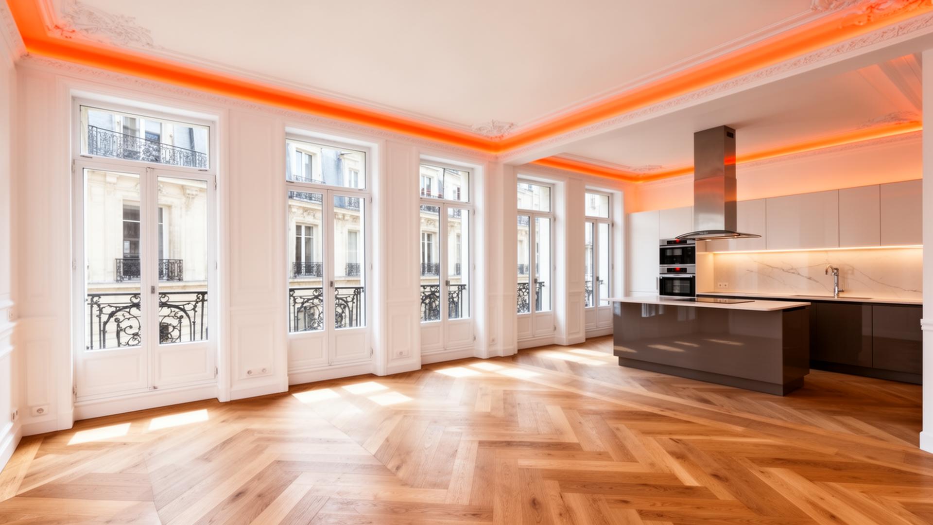 Intérieur parisien rénové